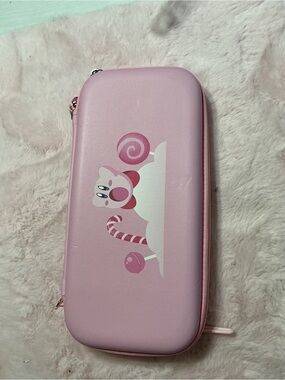 Pink Kids Candy Cat Zip Pouch - Cute Travel Case D27